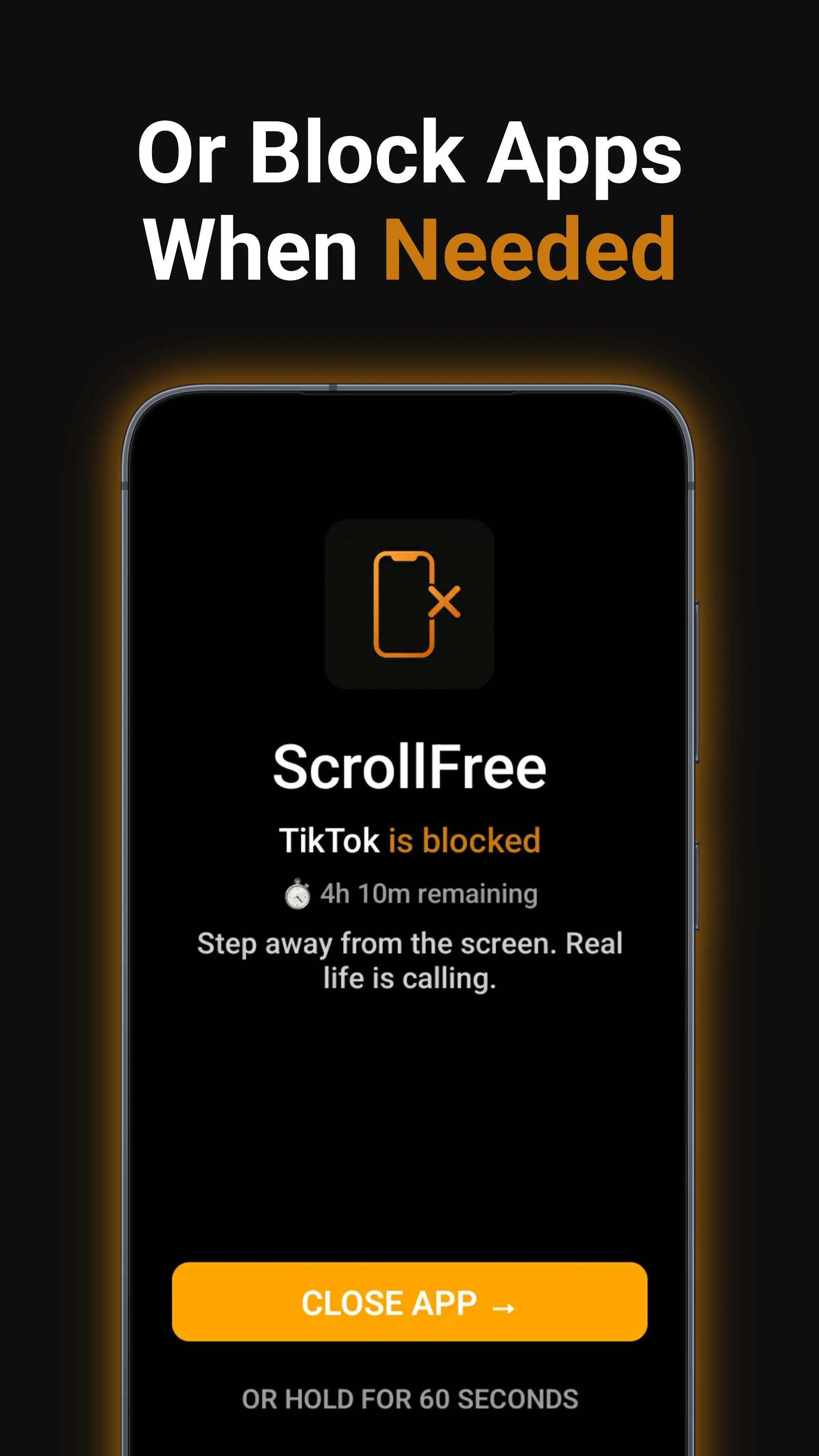 ScrollFree blocks short-form feeds without deleting apps